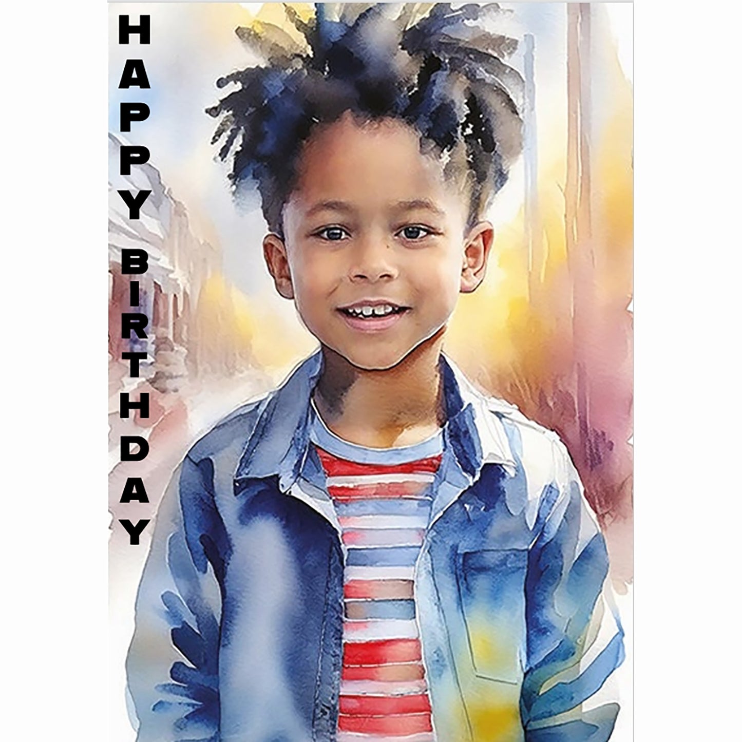 Young Boy With Short Dreads