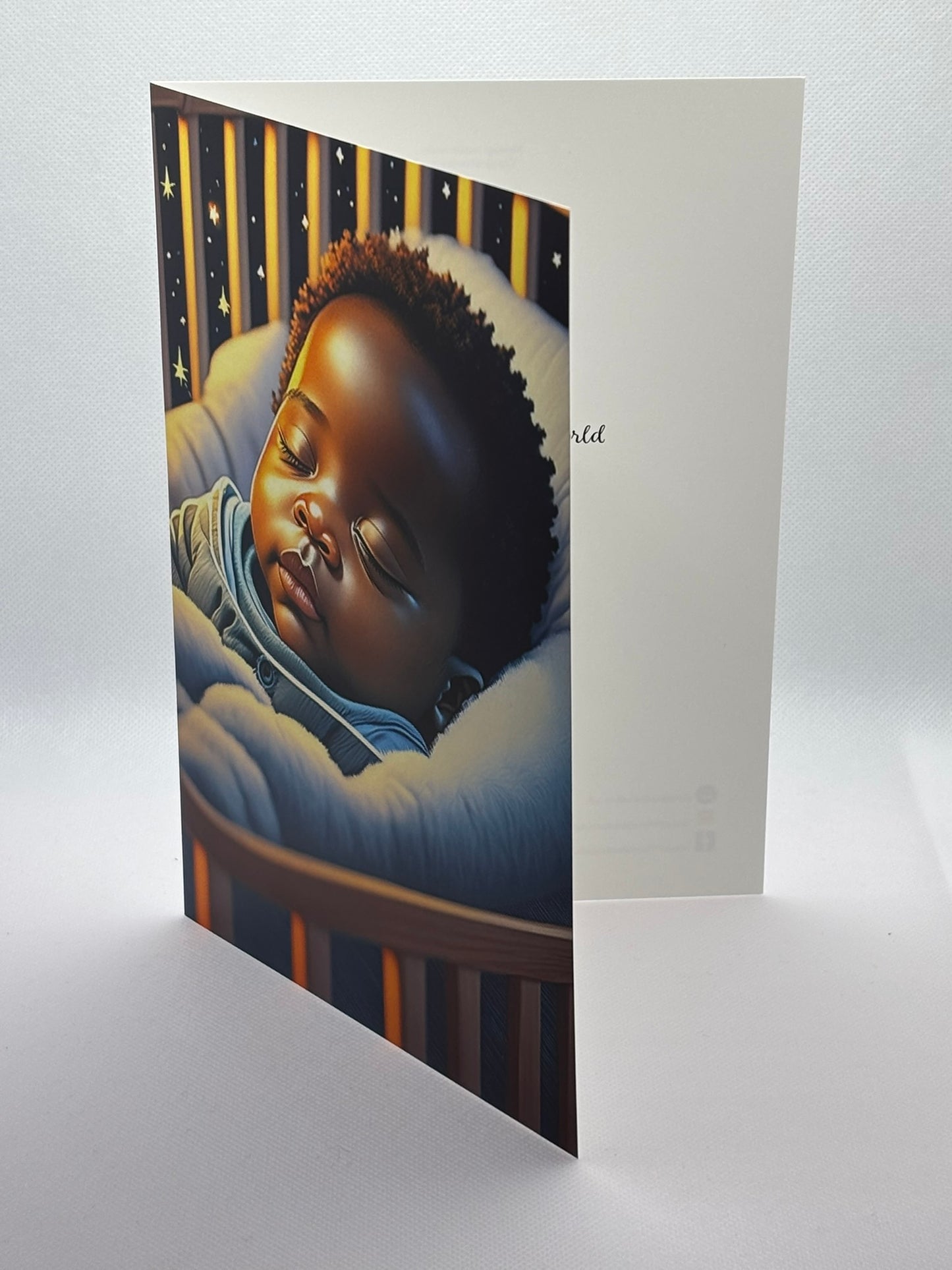 Small Baby Boy Asleep In A Cot