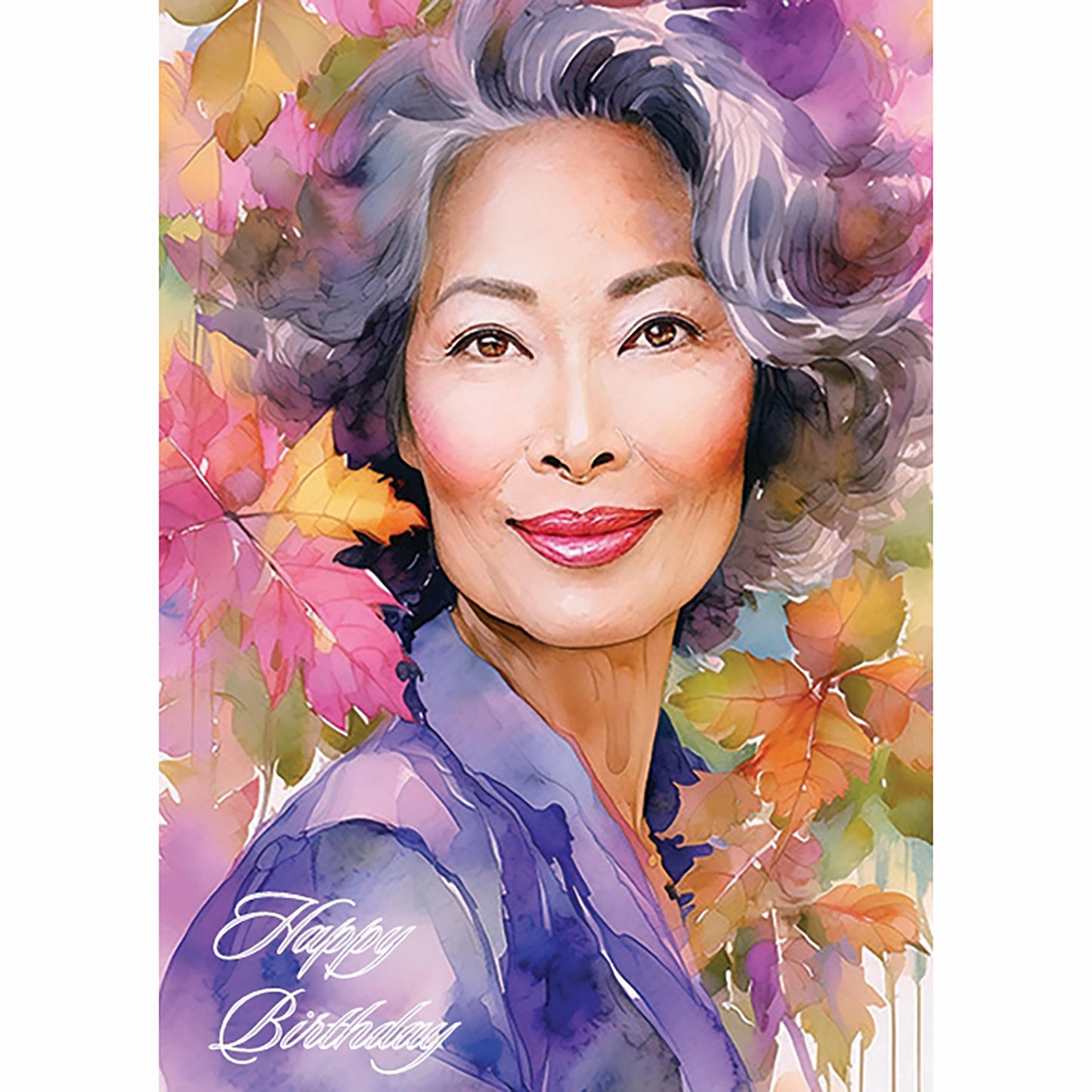 Birthday Card - Elegant Lady