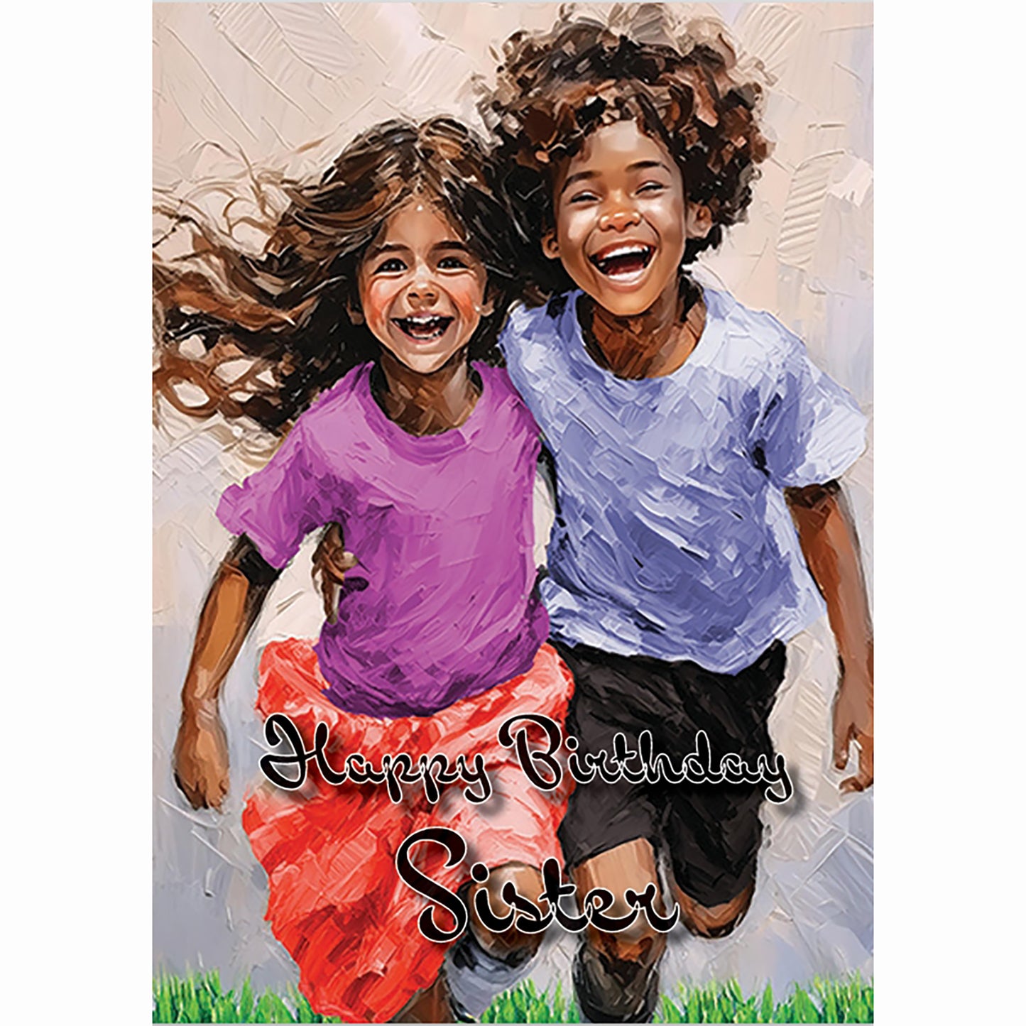 A Young Sister and Brother