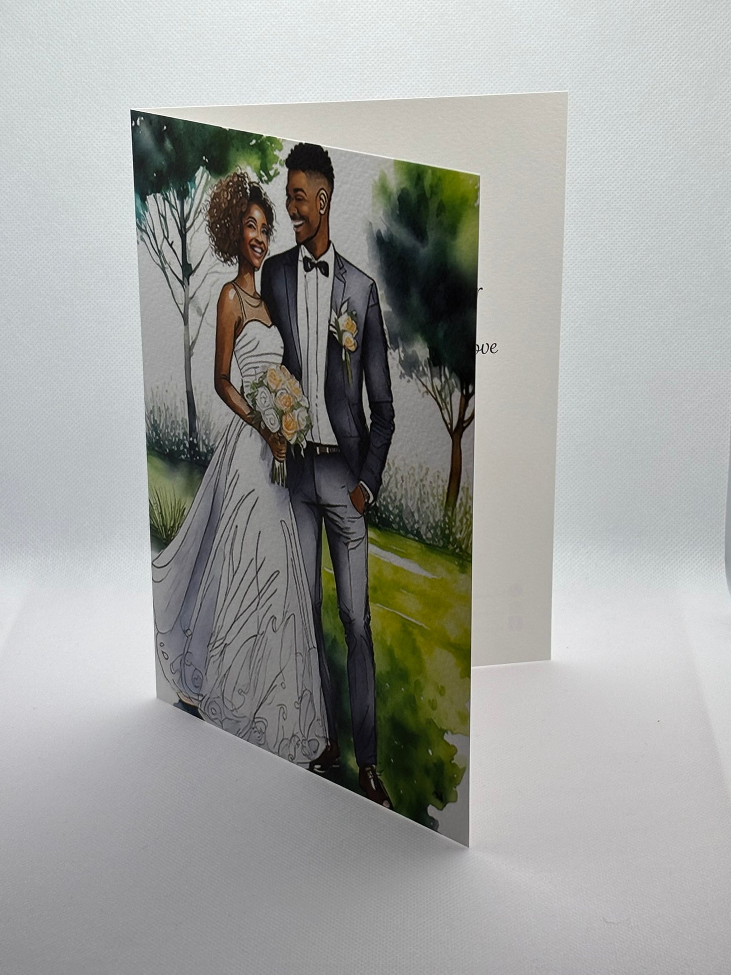 A Young Couple Outdoors On The Big Day